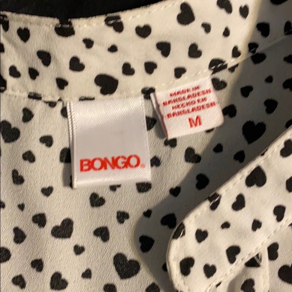 Bongo Heart Button Up Blouse - Picture 3 of 4